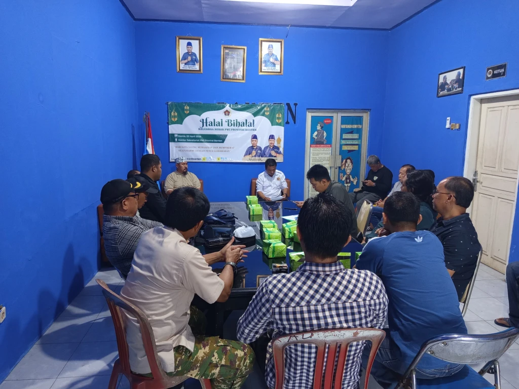 PWI Banten Gelar Halal Bihalal, Apresiasi Dukungan Bank Banten dan PLN UBP Suralaya