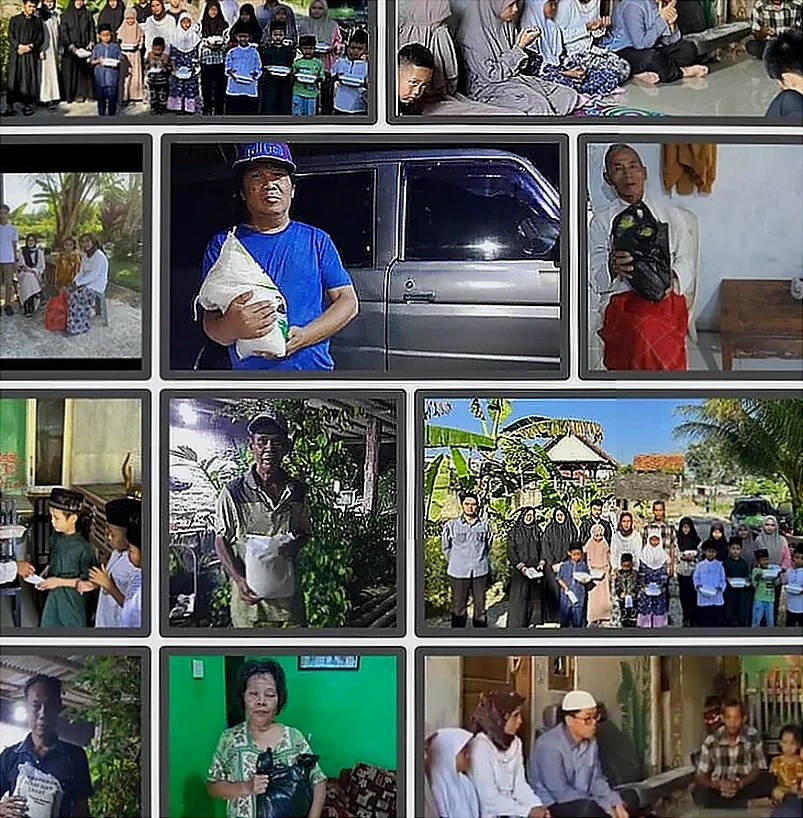 Yayasan Revolusi Moral Santuni Anak Yatim dan Salurkan Bantuan Beras di Cipocok Jaya