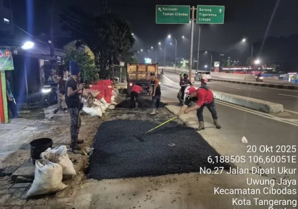 Perumda Tirta Benteng Tangerang Lakukan Perbaikan Jalan Terdampak Galian Pipa