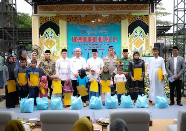 Ciputat Gelar Tasyakuran HUT ke-17 Kota Tangsel, Pilar Saga Ajak Masyarakat Perkuat Semangat Kolaborasi