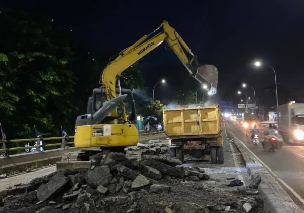 Flyover Jenderal Sudirman Tangerang Dalam Perbaikan, Dishub Imbau Pengendara Tingkatkan Kewaspadaan