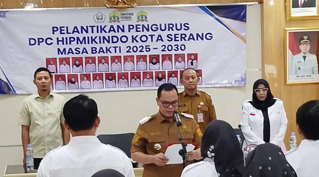 Wali Kota Serang Lantik Pengurus HIPMIKINDO Kota Serang Periode 2025–2030