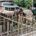 Satgas TMMD Ke 119 Serang Satset Kejar Pembangunan Jembatan