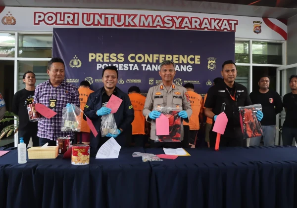 Tegas! Polresta Tangerang Lawan Premanisme, Tangkap 7 Anggota Oknum Ormas Pemalak Sopir Truk