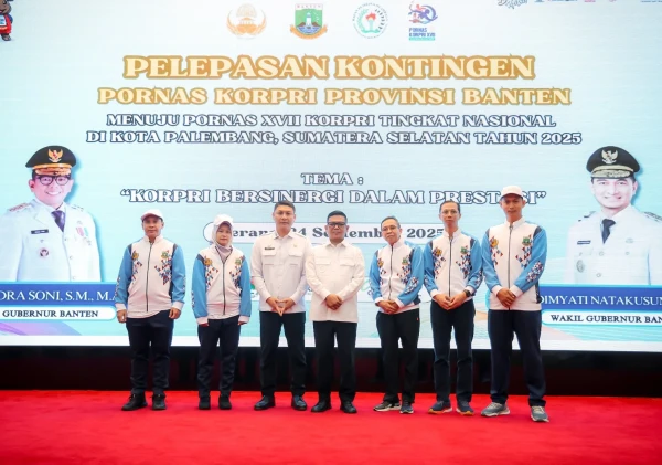 Gubernur Banten Lepas Kontingen Pornas Korpri XVII, Dorong Budaya Kompetisi yang Baik