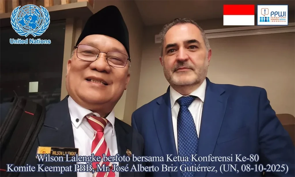 Ketua Konferensi Ke-80 Komite Keempat PBB Berikan Komentar atas Pidato Wilson Lalengke