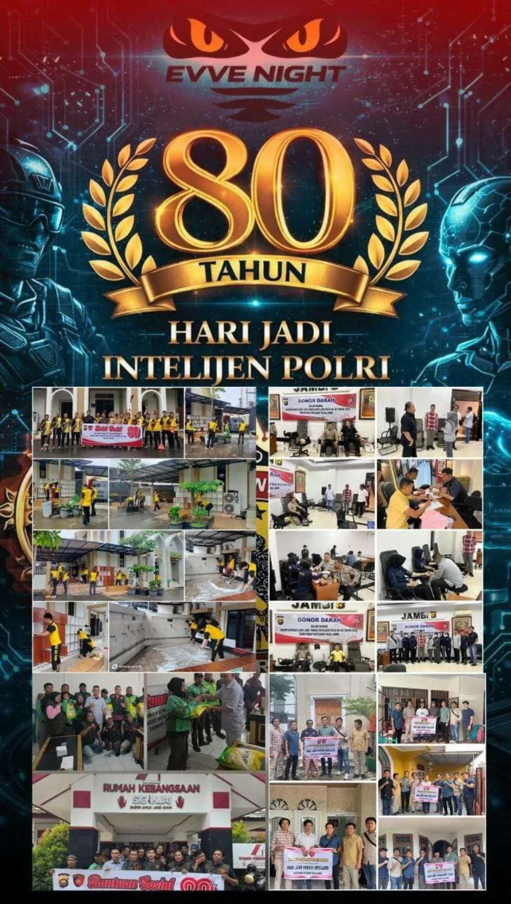 Ditintelkam Polda Jambi Peringati Hari Jadi Fungsi Intelijen Polri Ke-80