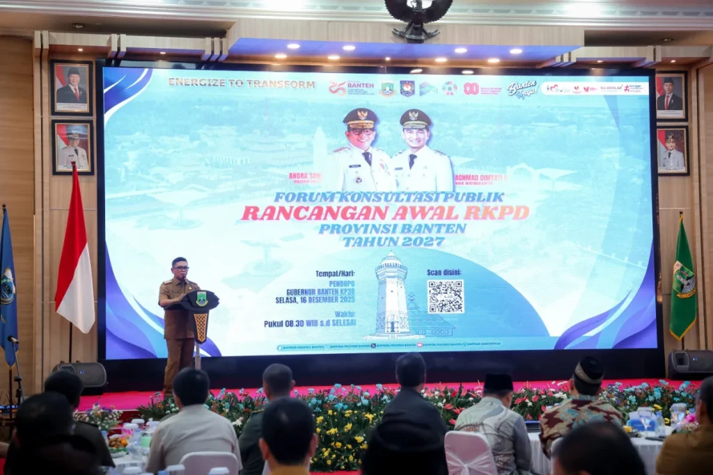 Gubernur Banten Tekankan Pentingnya Forum Konsultasi Publik Rancangan Awal RKPD 2027