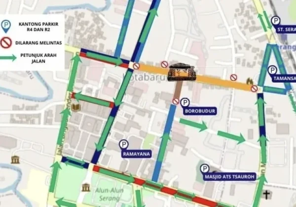 Penutupan Jalan Sultan Agung Tirtayasa, Dishub Kota Serang Siapkan Kantong Parkir dan Akses Masuk