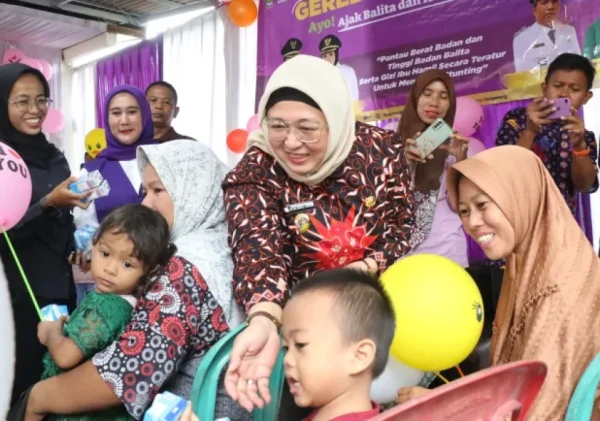 Wabup Tangerang Monitoring Pelaksanaan Gerebek Posyandu, Tekankan Pentingnya Pencegahan Stunting