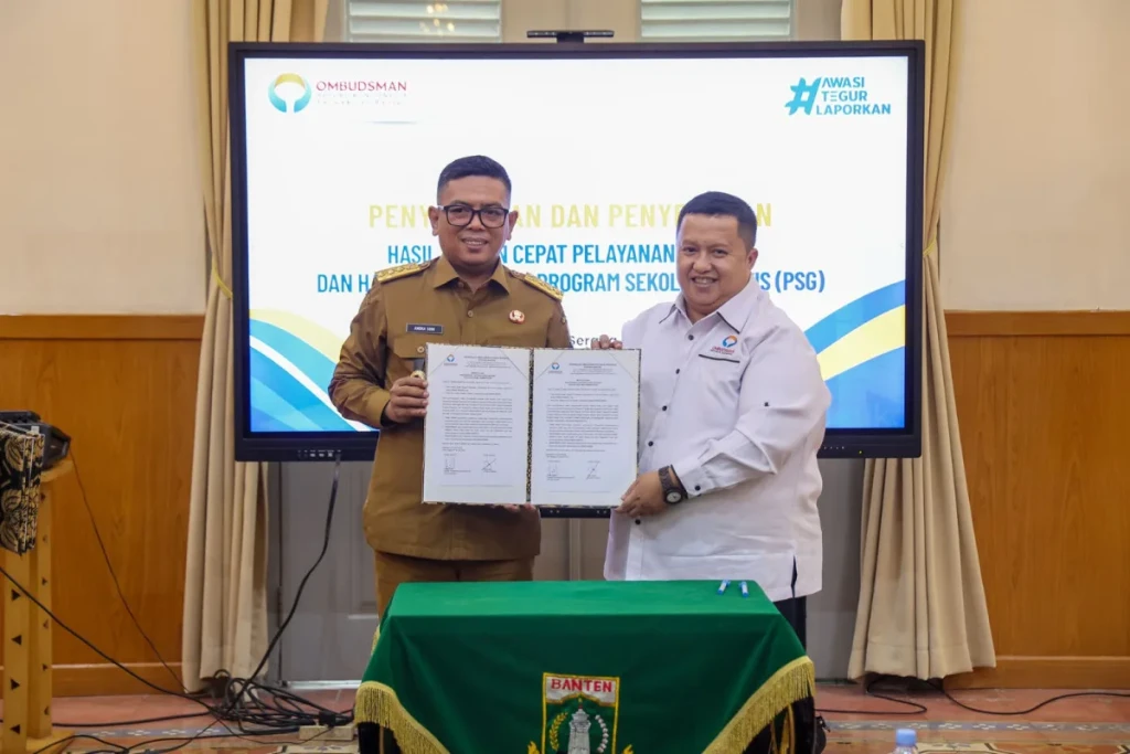 Pemprov Banten Terima Hasil Kajian Pelayanan Samsat dan Sekolah Gratis dari Ombudsman