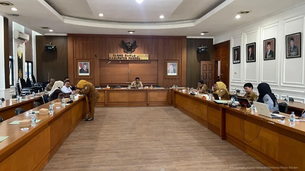 Kanwil Kemenkumham Banten Kawal Penyusunan Propemperda Kabupaten Pandeglang Tahun 2026
