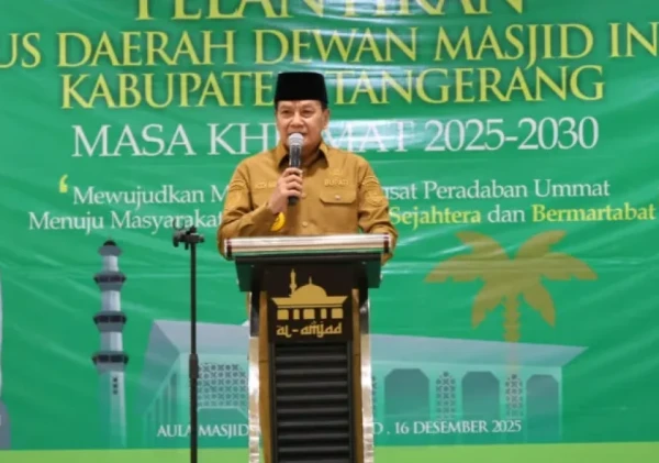 Bupati Maesyal Rasyid Hadiri Pelantikan PD DMI Kabupaten Tangerang Masa Bakti 2025–2030