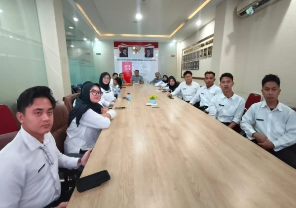 Peserta Magang Kemenkum Banten Terima Pembekalan dari Kementerian Ketenagakerjaan