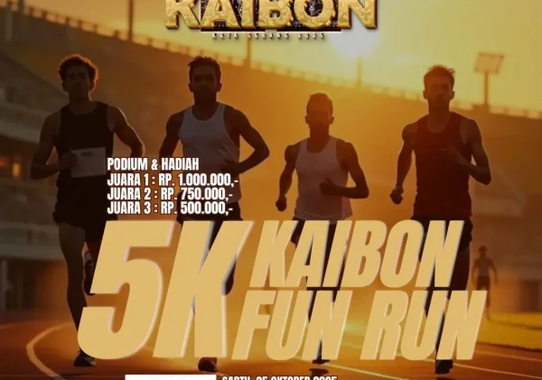 Siap-Siap! Kaibon 5K Fun Run 2025 Siap Warnai Kota Serang, Hadiah Jutaan Rupiah Menanti Peserta