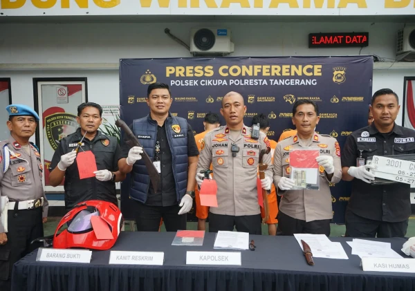 Polsek Cikupa Tangkap Empat Pelaku Curanmor di Tangerang