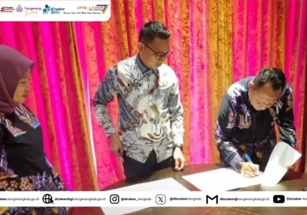 DISNAKER Kabupaten Tangerang Teken Kerja Sama Penempatan Transmigrasi dengan Kabupaten Sidrap