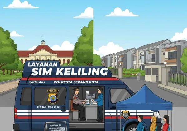 SIM Keliling di Kota dan Kabupaten Serang Hadir di Dua Lokasi Hari Ini