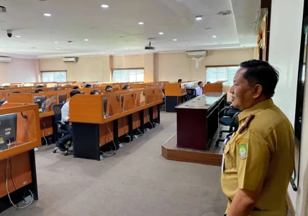 Sekda Kota Tangerang Tinjau Pelaksanaan Tes CAT Calon Pegawai BLUD