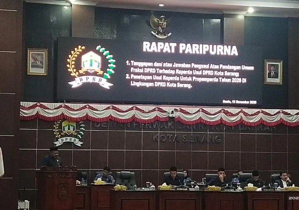 DPRD Kota Serang Bahas Empat Raperda Usulan untuk Masuk Propemperda 2026