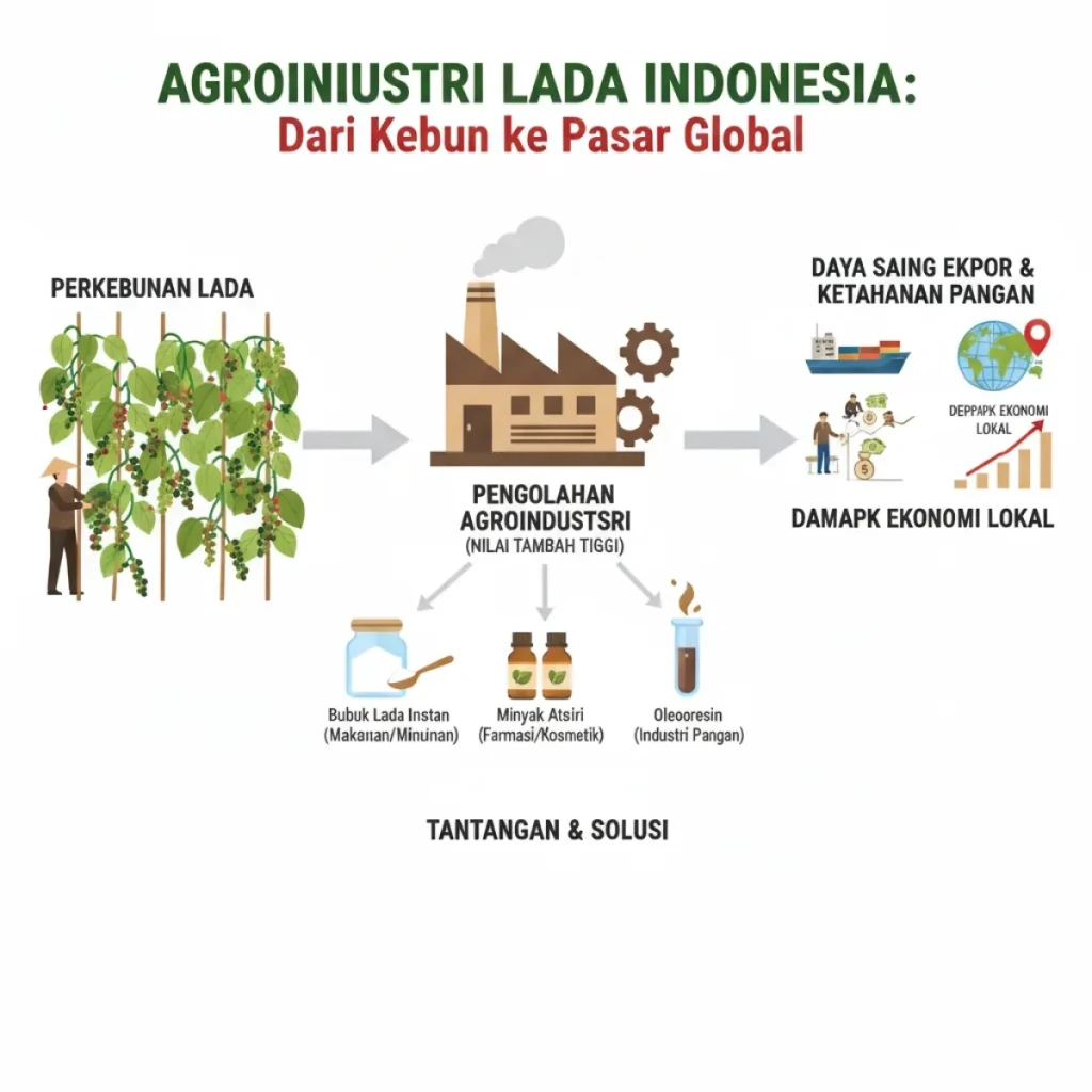 Kontribusi Lada dalam Agroindustri sebagai Pilar Pembangunan Pertanian Indonesia