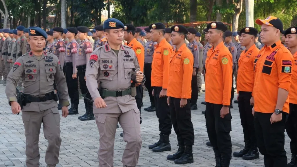 Ditsamapta dan Brimob Polda Banten gelar Upacara Pembukaan latihan Sar bersama