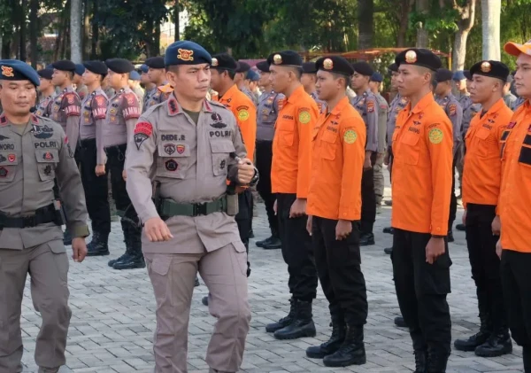 Ditsamapta dan Brimob Polda Banten gelar Upacara Pembukaan latihan Sar bersama