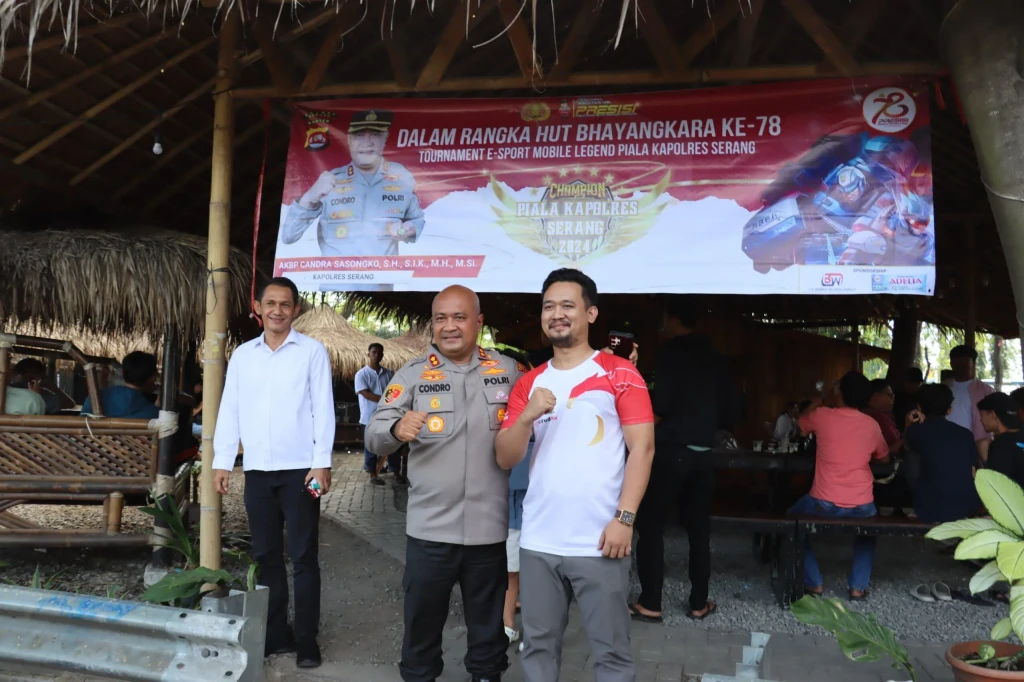 Turnamen E-Sport Mobile Legend 'Piala Kapolres Serang 2024' Meriahkan Hari Bhayangkara ke-78 di Kabupaten Serang