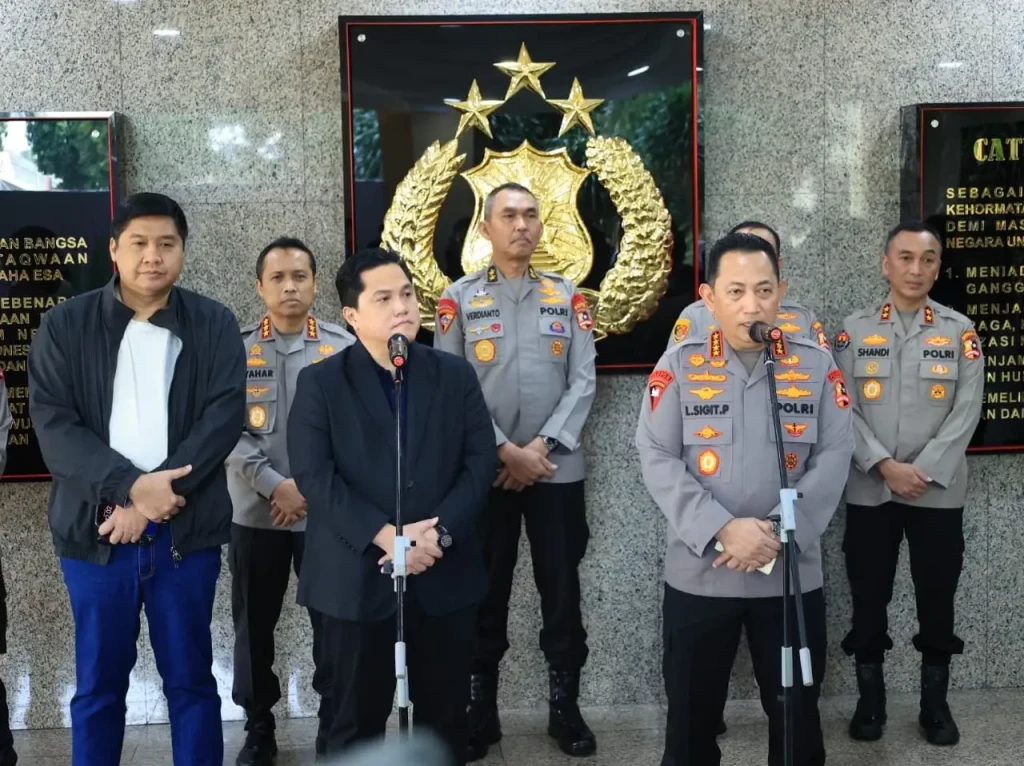 Kapolri dan Ketua Umum PSSI Bahas Persiapan Piala Presiden 2024