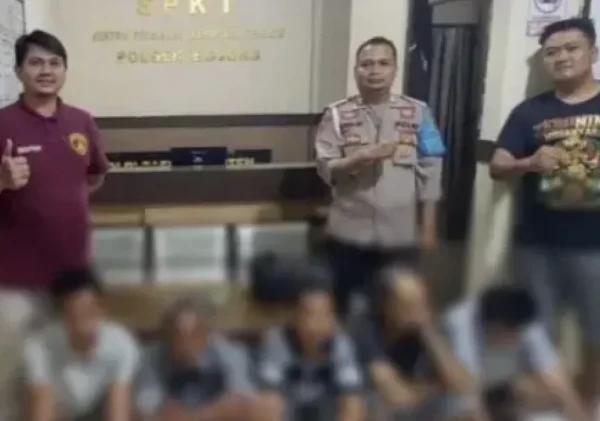 Polsek Bojong Pandeglang Tangkap Lima Pelaku Judi Domino, Satu Tersangka Kabur