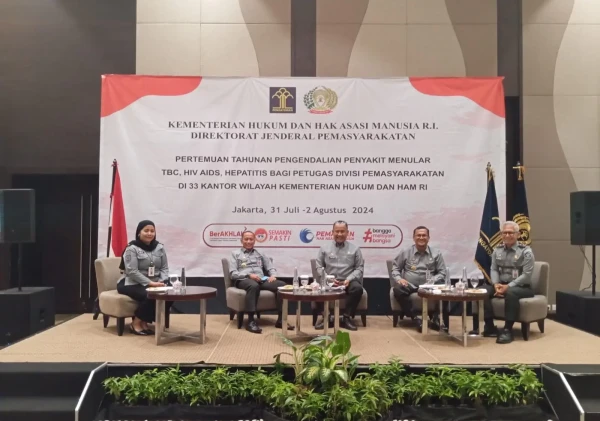 Direktorat Jenderal Pemasyarakatan Gelar Evaluasi Pengendalian Penyakit Menular di 33 Kantor Wilayah