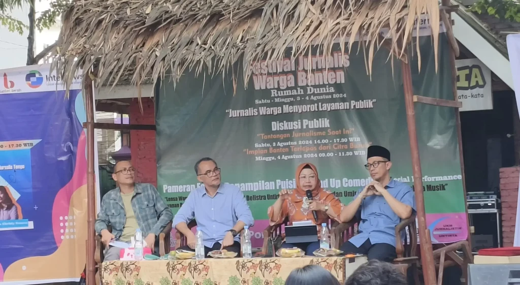 Plh Sekda Virgojanti: Tekankan Kolaborasi untuk Peningkatan Layanan Publik dan Pendidikan dalam Diskusi Publik Festival Jurnalis Warga Banten