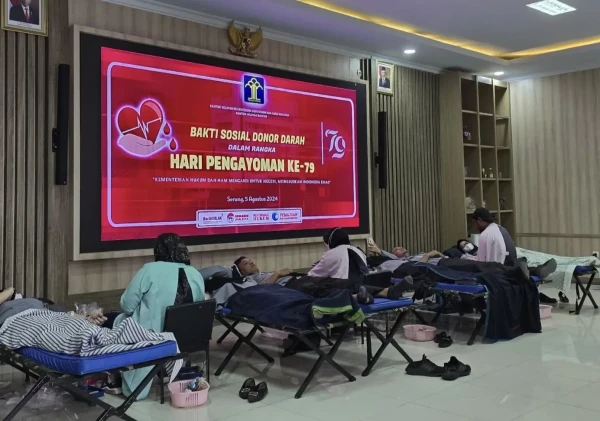Kemenkumham Banten Gelar Donor Darah dalam Rangka Hari Pengayoman ke-79