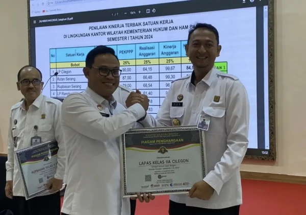 Lapas Cilegon Dominasi Penghargaan: Unggul di Bidang Kinerja dan Kehumasan di Kemenkumham Banten