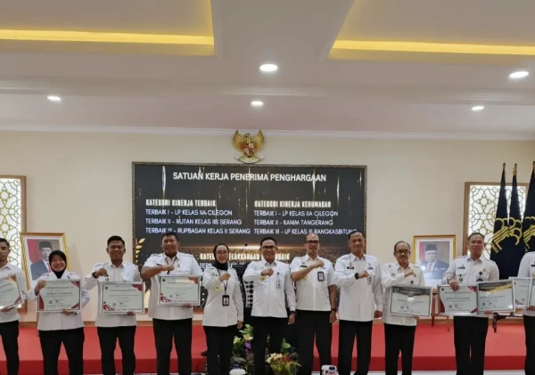 Rutan Kelas IIB Pandeglang Raih Penghargaan Pelaksanaan Reformasi Birokrasi Terbaik 2 di Wilayah Banten
