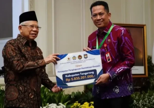 Pemkab Tangerang Raih Penghargaan Insentif Fiskal atas Keberhasilan Percepatan Penghapusan Kemiskinan Ekstrem 2024