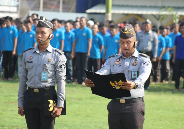 Khidmat, Lapas Kelas IIA Cilegon Gelar Upacara Peringatan Hari Kesaktian Pancasila 2024