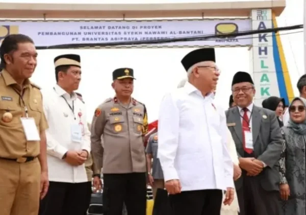 Wapres Ma'ruf Amin Resmikan Pembangunan Universitas dan RSI Syekh Nawawi di Kabupaten Tangerang