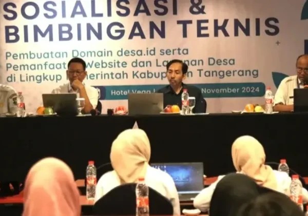 Diskominfo Kabupaten Tangerang Gelar Bimtek Pembuatan Domain desa.id dan Pemanfaatan Layanan Digital Desa