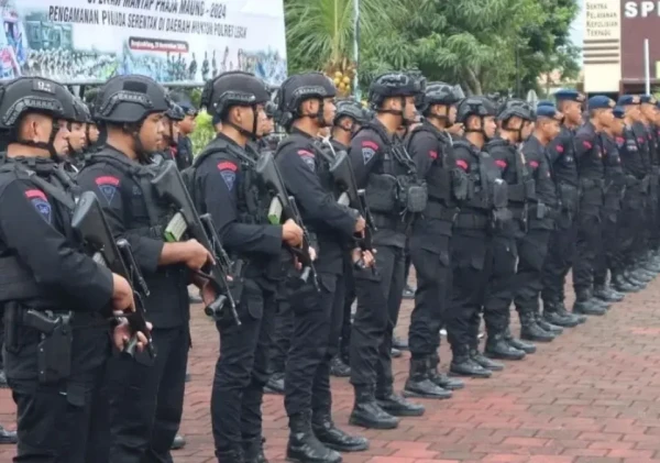 Polres Lebak Gelar Apel Konsolidasi PAM TPS untuk Pilkada Serentak 2024