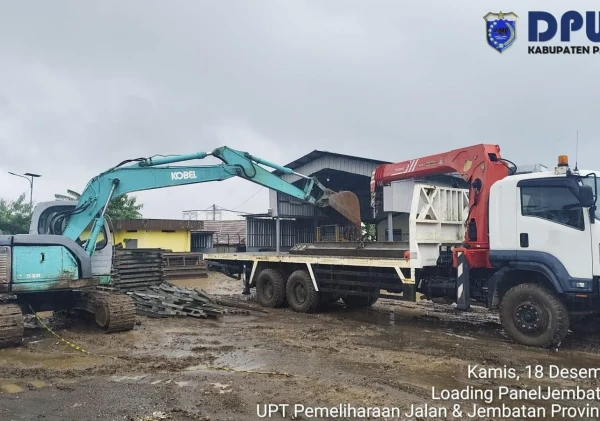 Akses Tiga Desa Pulih, PUPR Pandeglang Tuntaskan Jembatan Darurat