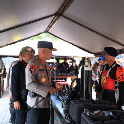 Kapolda Banten Cek Kesiapan Brimob Hadapi Dinamika Kamtibmas
